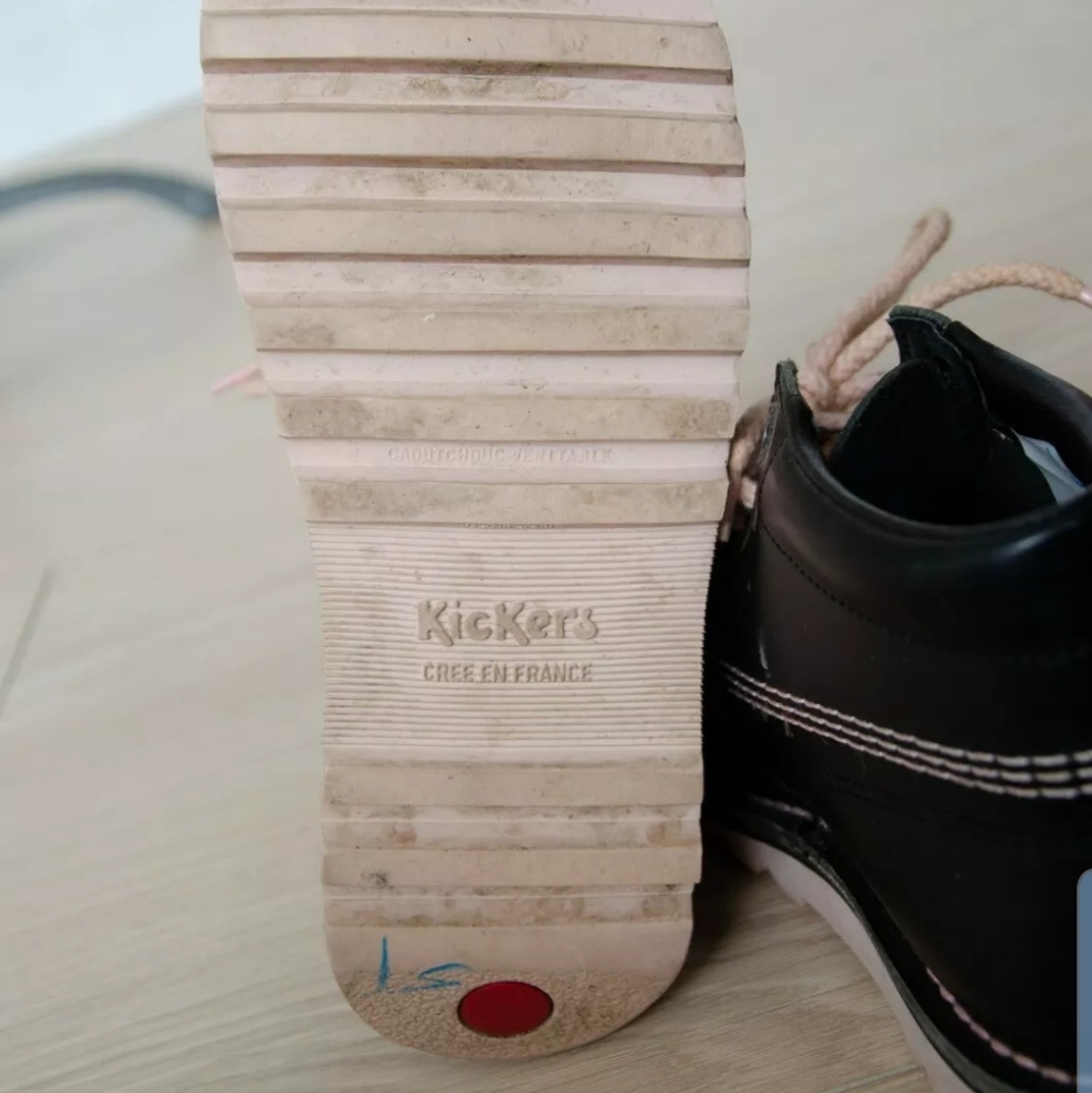 Kickers Lace-Up Leather Kick Hi Boots Bl - Picture 7 of 7